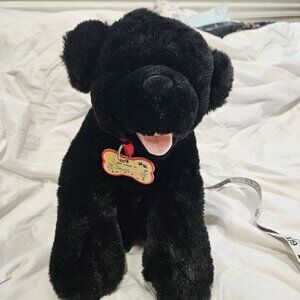 Build A Bear Black Lab Dog Labrador Retriever Puppy Plush
